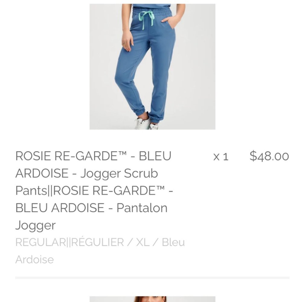 Garde Malade Scrub Set - Bleu - Picture 5 of 6